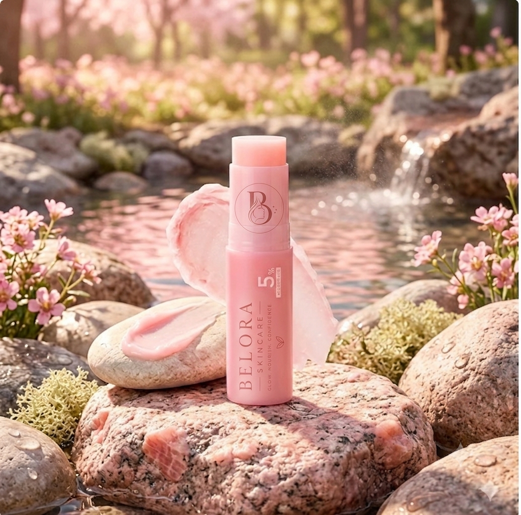 BELORA Multi Balm on rocks by a garden stream